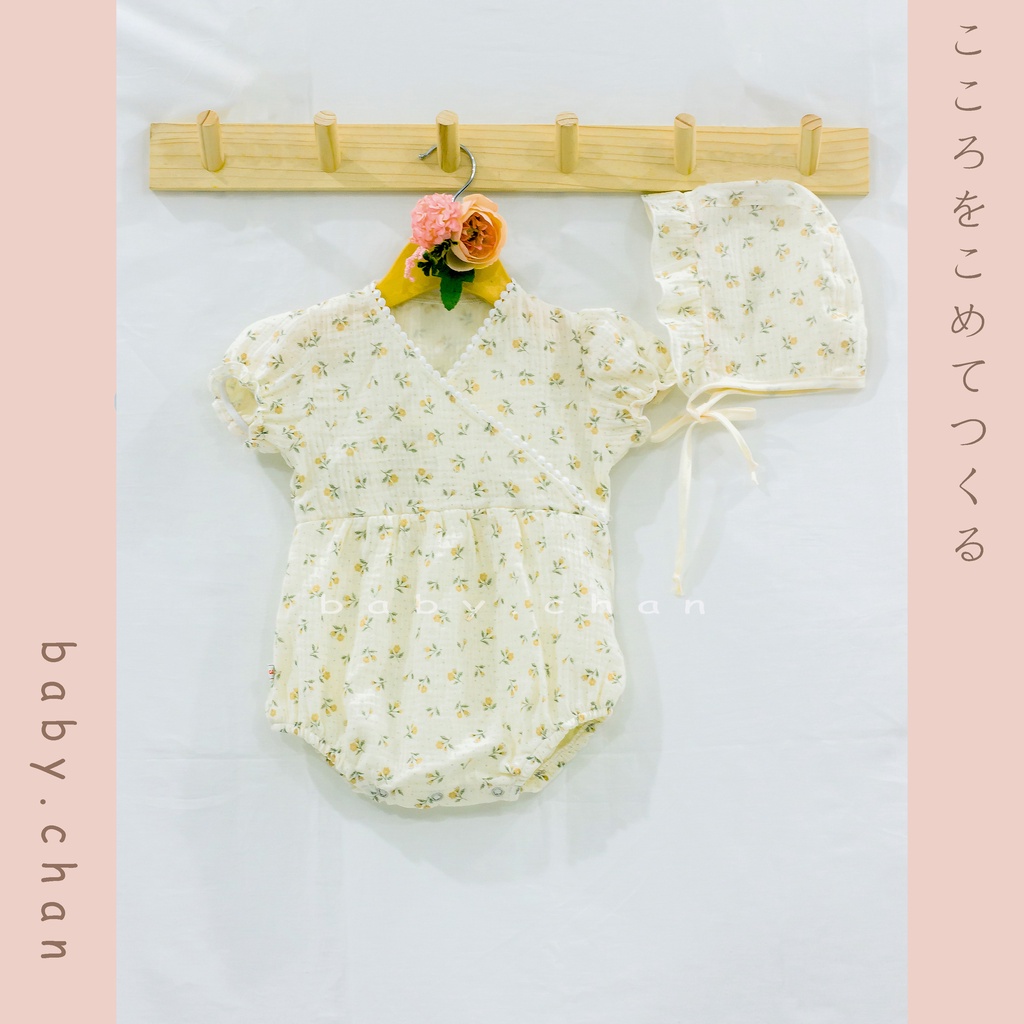 Áo liền quần bé sơ sinh kèm mũ, bodysuit bé sơ sinh kèm mũ, 3 tháng, 6 tháng, 1 tuổi, 2 tuôi