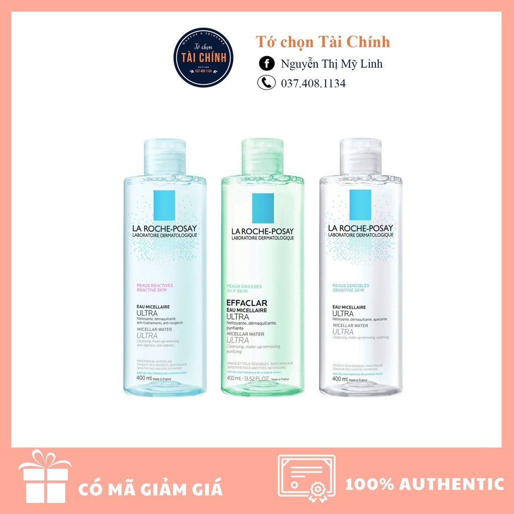 Nước tẩy trang Laroche Posay Micellar Water Ultra Oily 400ml cho da dầu và da nhạy cảm | BigBuy360 - bigbuy360.vn