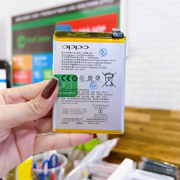 Pin Oppo A74 - BLP851 zin hãng, 5000 mAh