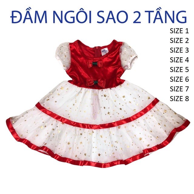 Đầm noel cho bé gái đủ size