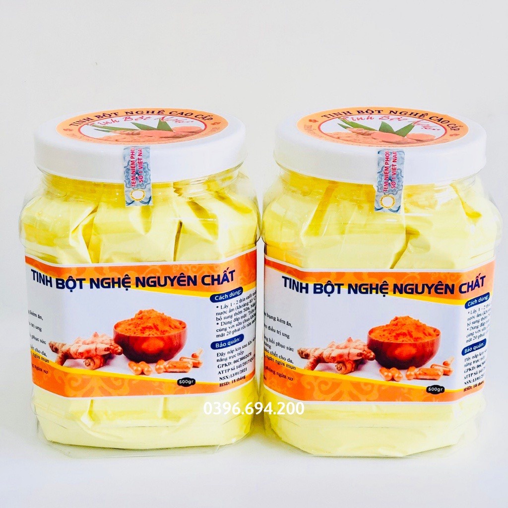 2kg 4 hộp tinh bột nghệ nguyên chất 100%