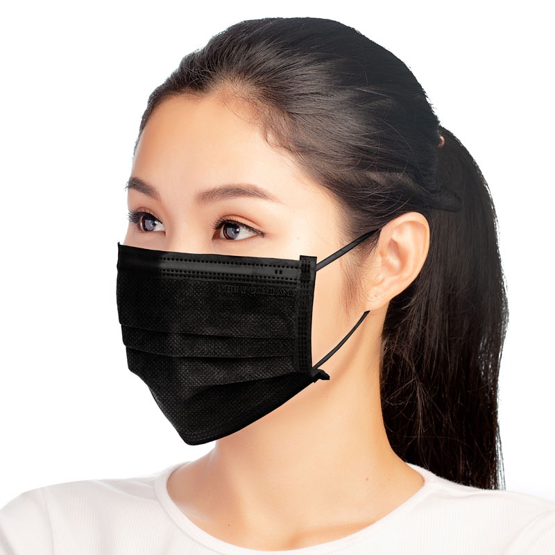 Hộp 50 chiếc khẩu trang y tế 4 lớp màu ĐEN