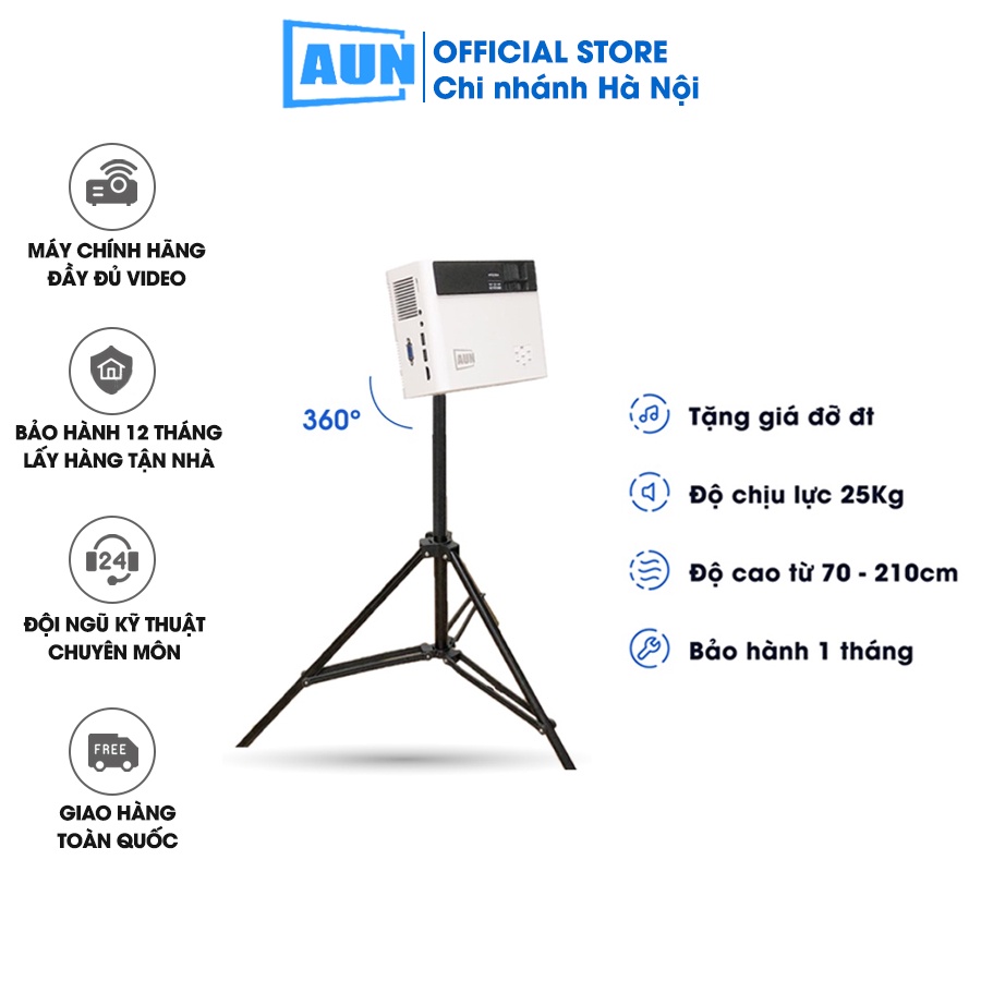 Chân tripod máy chiếu xoay 360 độ - Tripod giá đỡ máy chiếu điện thoại - Dài 2.1m