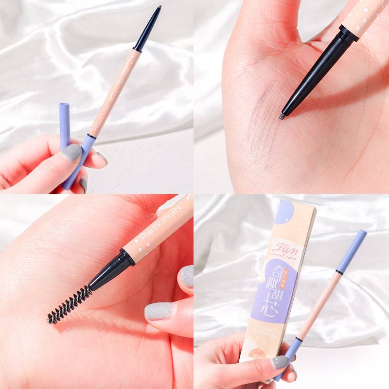 [Hàng mới về] Bút Chì Kẻ Lông Mày Hai Đầu Xoay Tự Động Kháng Nước Lõi Nhỏ 1.5mm