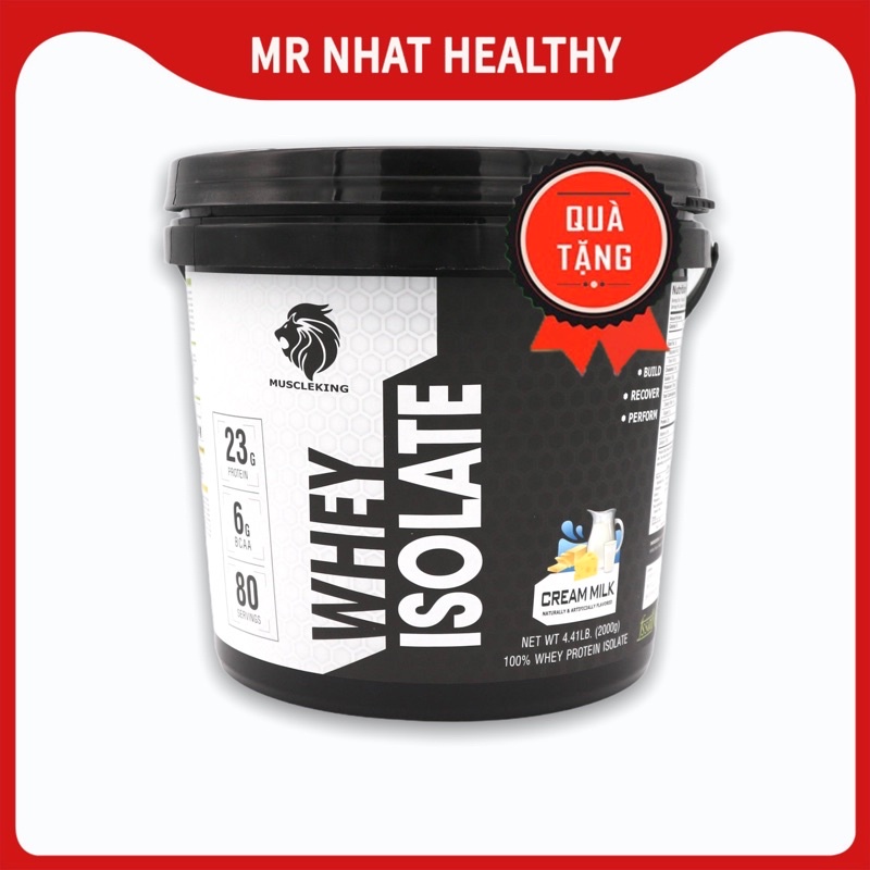 Whey Protein Isolate Muscleking ( Tăng Cơ- Giảm Mỡ) 2Kg
