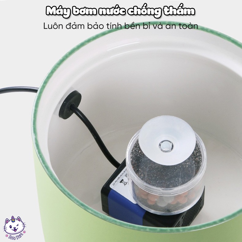 Máy lọc nước tự động cho mèo Máy uống nước tự động cho mèo cao cấp MewKit 1,5L