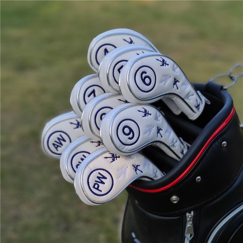Bộ Câu Lạc Bộ Golf Head Cover Irons Thanh Bảo Vệ Cap RNec