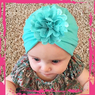 [Kid]Mũ Turban Hoa Cho Bé Gái Xinh Xắn