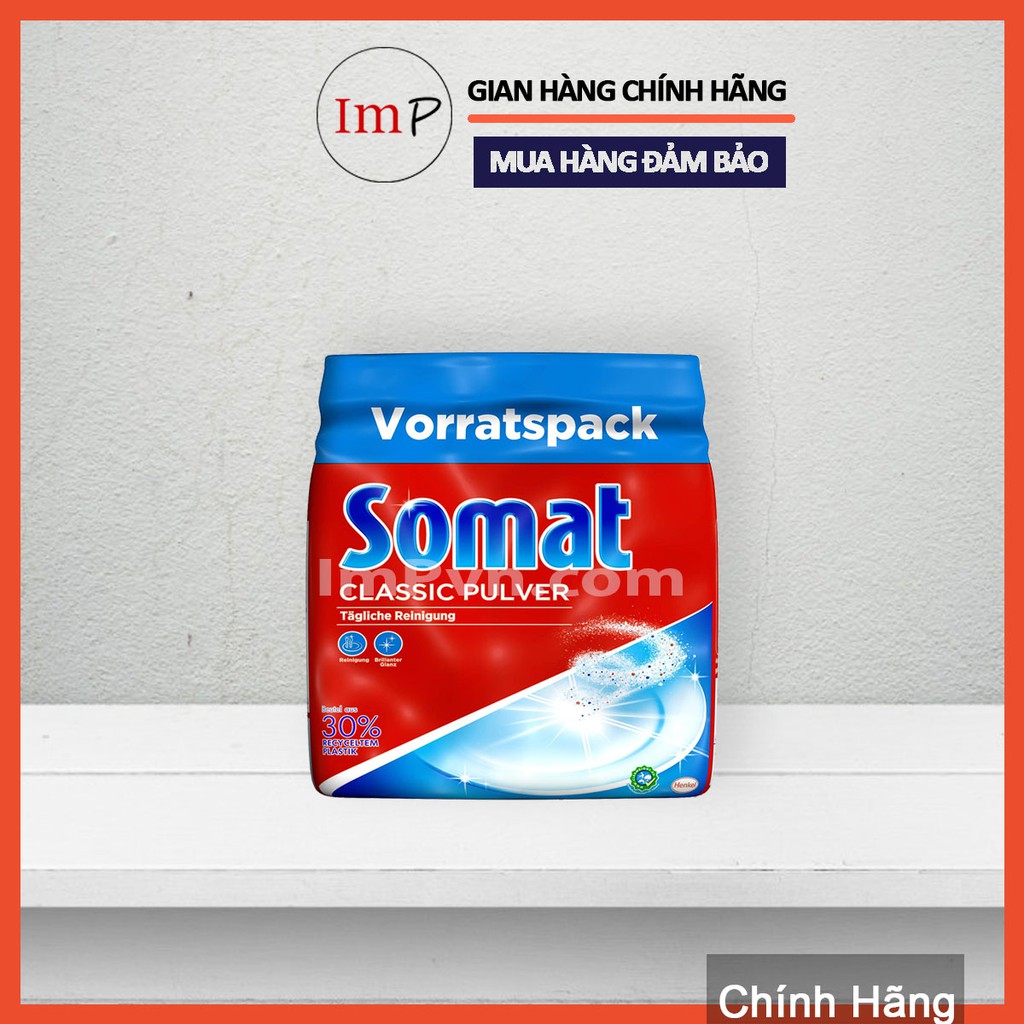Bột rửa bát Somat 1.2kg - Bột rửa chén Alio 1.5 kg - Hàng nhập nội địa Đức - Bột rửa chén bát Finish Classic 1.2kg