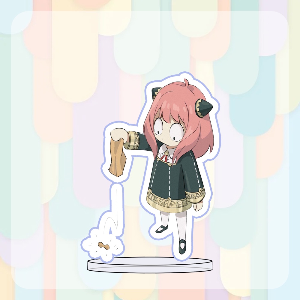 ( ANYA ) Mô hình mini nhân vật SPY X FAMILY Standee in hình GIA ĐÌNH ĐIỆP VIÊN anime chibi mica trưng bày