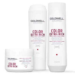 Bộ dầu gội, dầu xả, hấp dầu giữ màu tóc nhuộm Goldwell Dualsenses Color Brilliance 250ml
