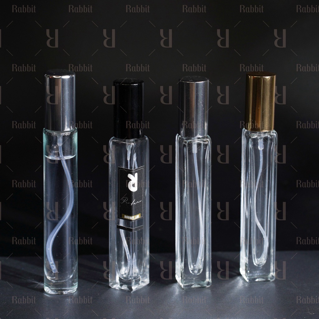 Chai lọ chiết đựng nước hoa vuông tròn 10ml nhỏ gọn Thỏ Lab