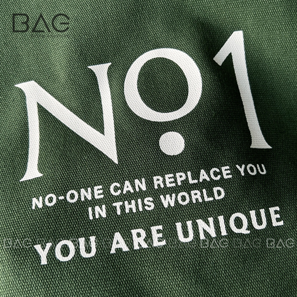 Túi tote vải màu xanh rêu, túi đeo vai, hàng thiết kế của BAG phong cách vintage, túi local brand [No.1] | BigBuy360 - bigbuy360.vn