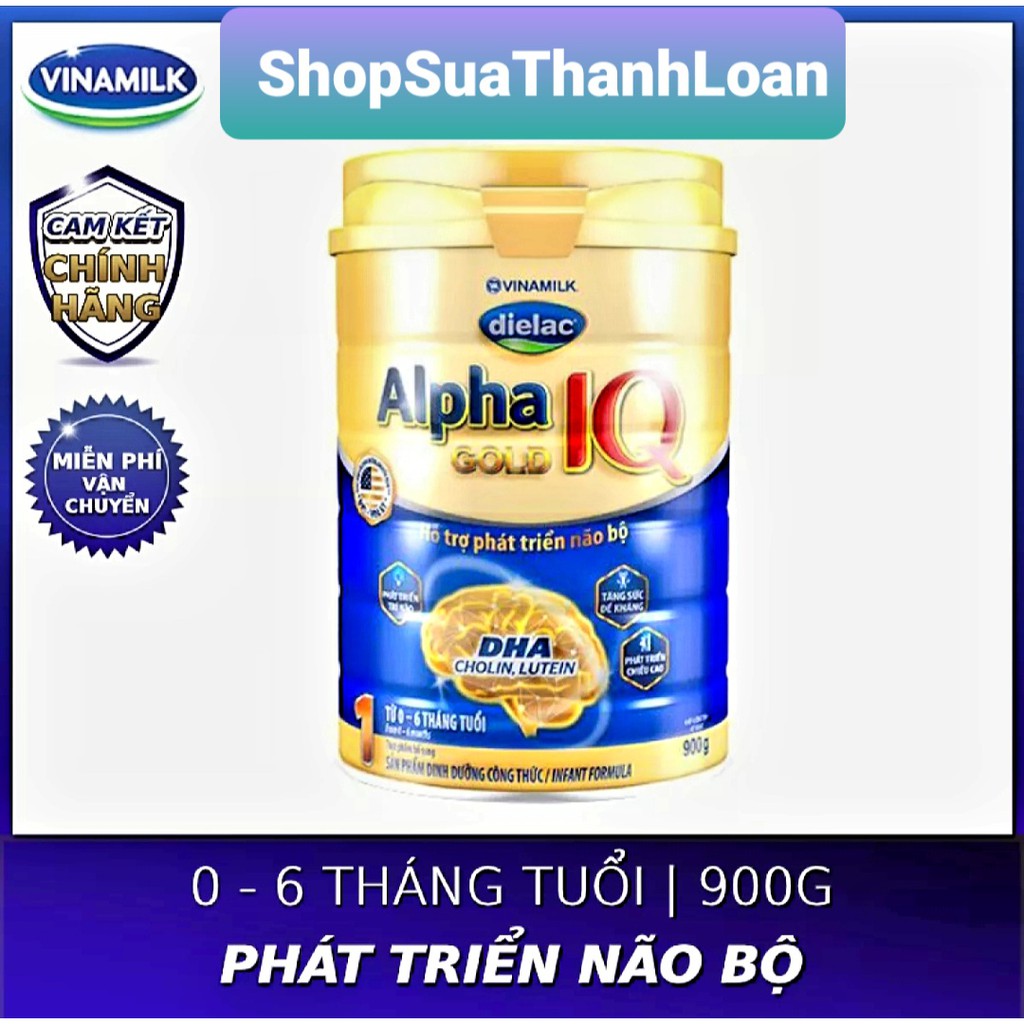 [HSD T11-2022] SỮA BỘT DIELAC ALPHA GOLD IQ 1 - Hộp 900gr (CHO TRẺ TỪ 0 - 6 THÁNG TUỔI)