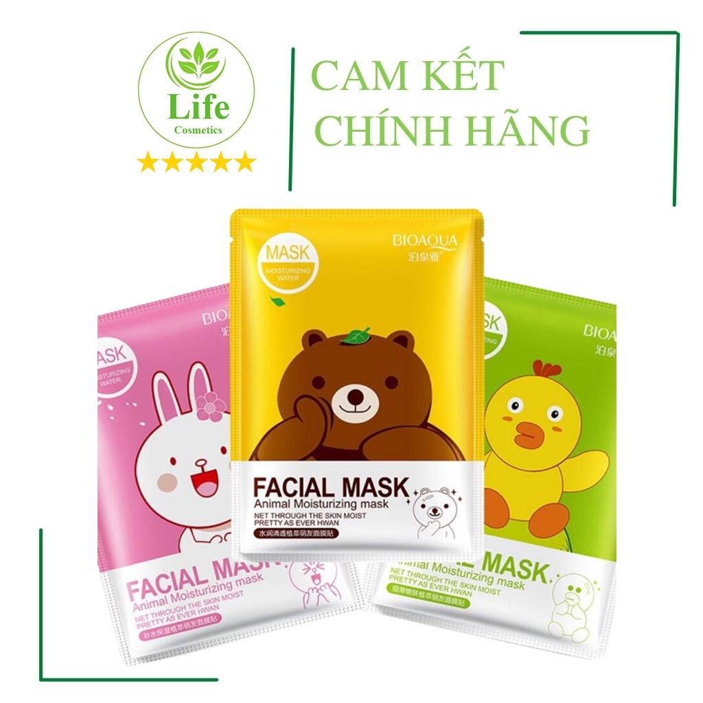 Mặt Nạ Gấu Vịt Thỏ - Mặt Nạ Giấy Cấp Ẩm Dưỡng Trắng Tái Tạo Làn Da Chống Lão Hóa Mờ Nếp Nhăn Life Cosmetics