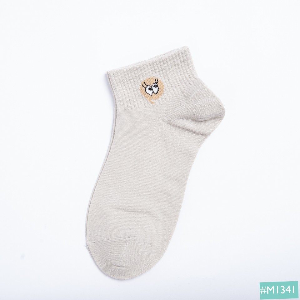 Tất Vớ Nữ Cổ Ngắn Hàn Quốc MINSU M1341 Dễ Thương Cute, Chất Cotton Thoáng Mát, Thấm Hút Mồ Hôi