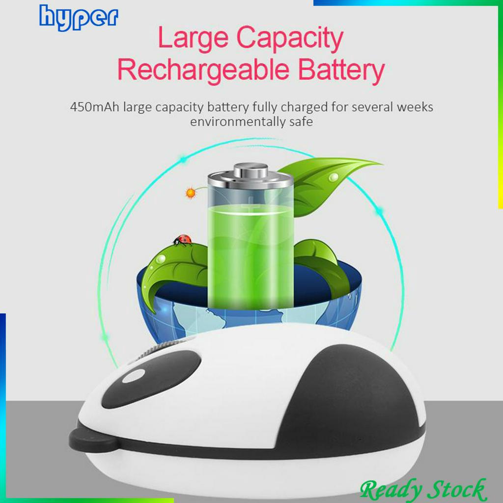 Chuột Không Dây 2.4g 3 Nút 1200 Dpi Hình Gấu Trúc Dễ Thương