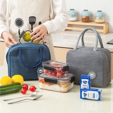 Túi Đựng Hộp Cơm Giữ Nhiệt Có Khóa Kéo - Túi Giữ Nhiệt 3 Lớp Tiện Dụng DUASHOP.