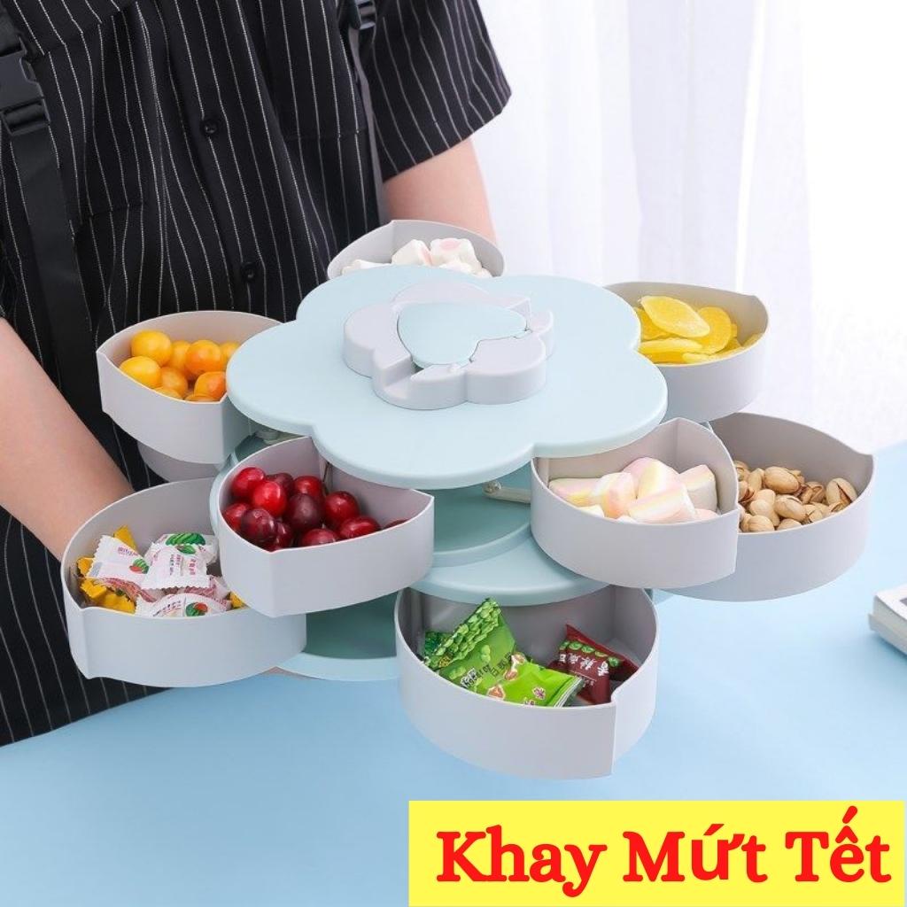 [ComBo] Khay đựng bánh kẹo tết sang trọng, khăn trải bàn Vintage vải ❤️FreeShip❤️trang trí ngày tết, phòng khách đẹp hơn