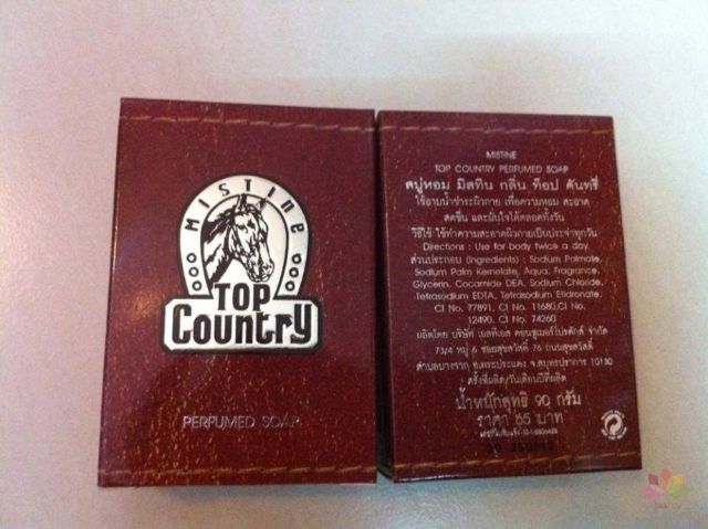 Xà phòng hương nước hoa cho Nam Mistine Top Country Perfumed Soap Thái Lan