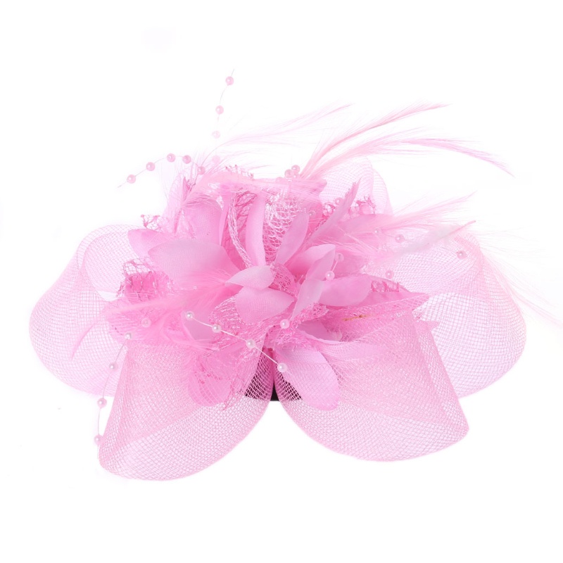 Kẹp Tóc Đính Hạt Và Lông Vũ Cho Cô Dâu