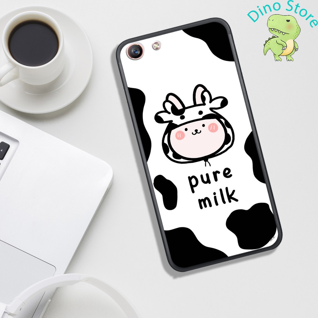 [Free Thêm Tên/Ngày Sinh/SĐT] ỐP LƯNG UV OPPO A59/F1S/F3 PLUS/F3, IN HÌNH CHÚ BÒ SỮA CUTE.