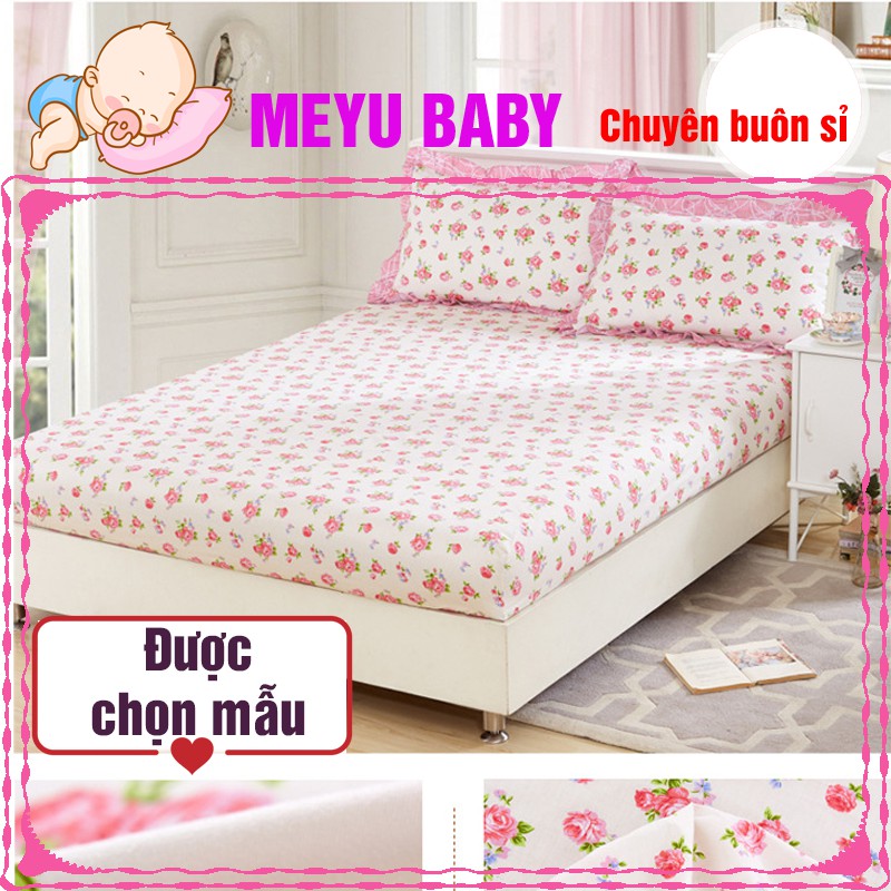 Ga chống thấm cotton ga trải giường họa tiết