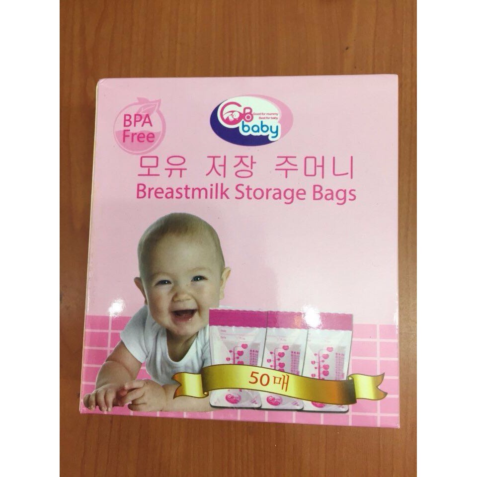 Hộp 50 túi trữ sữa Gb baby Hàn Quốc 250ml