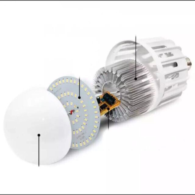 Đèn Led, Bóng Đèn Led Buld Siêu Sáng Có Tản Nhiệt 36-45-65W Siêu Bền Đẹp