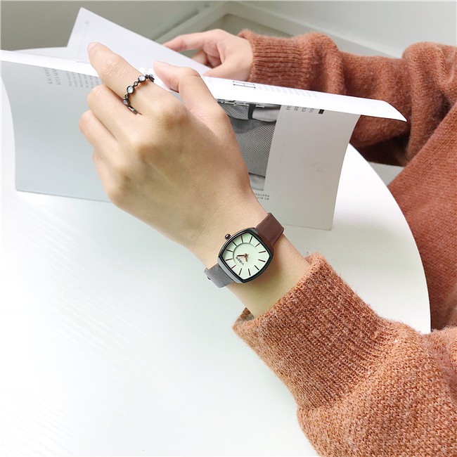 [Mã FAMAYFA2 giảm 10K đơn 50K] Đồng hồ thời trang nữ Viser VS02 mặt oval mẫu mới cực đẹp, dây da mềm êm tay | BigBuy360 - bigbuy360.vn