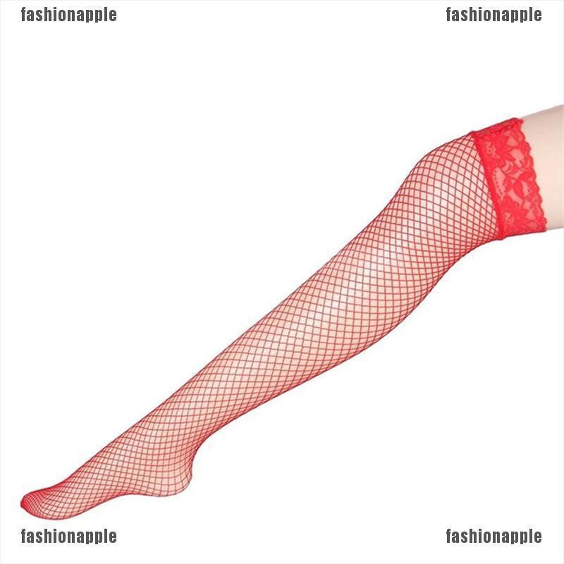 Đôi Tất Chân Lưới Dài Qua Gối Thời Trang Cho Nữ