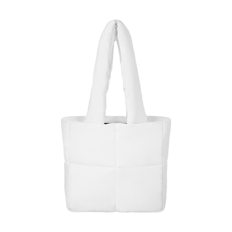 Túi xách nylon màu trắng size nhỏ, là min - MINI PUFFER BAG - WHITE