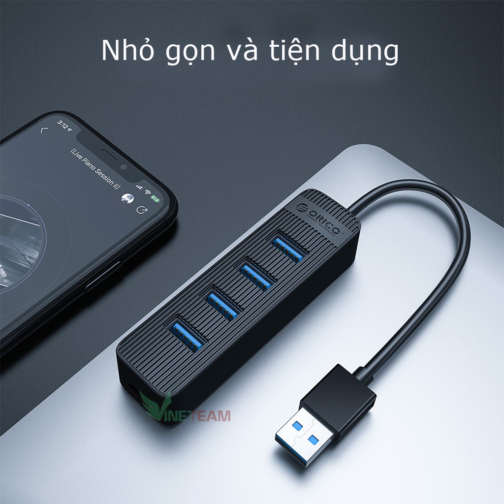 Hub USB 4 Cổng 3.0 ORICO TWU3-4A Splitter Bộ Mở Rộng PC Đa USB Tốc Độ Cao -dc4272