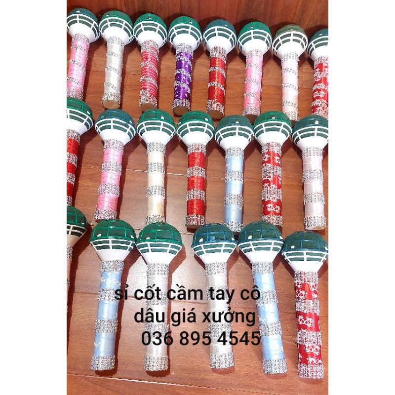 [GIÁ RẺ VÔ ĐỊCH] CỐT CẦM TAY CÔ DÂU ,DÙNG CẮM HOA TƯƠI,HOA SÁP HOA LỤA