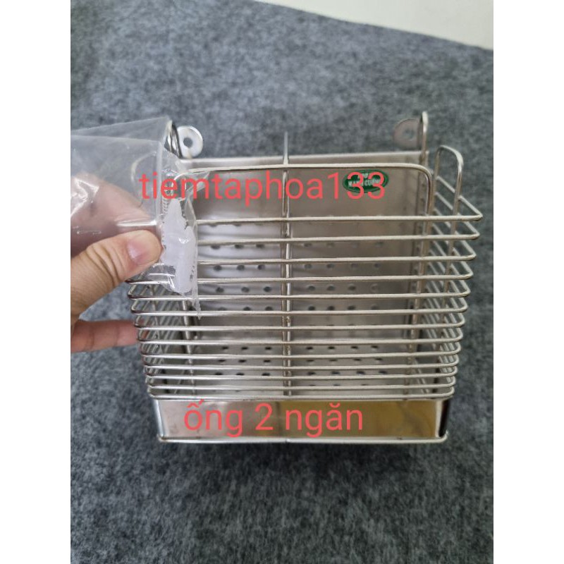 Hộp ống đũa muỗng Inox đơn, đôi, ba kèm vít tắc kê