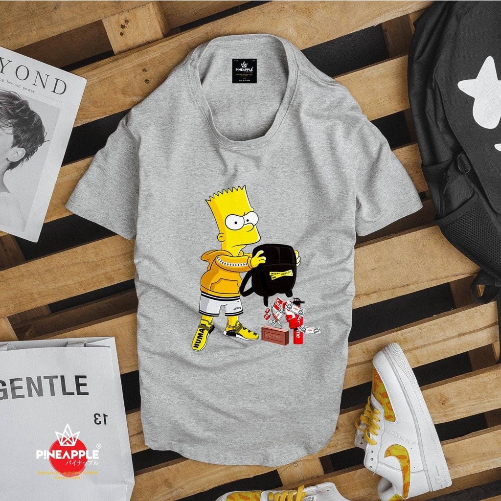 Áo Thun  xám Size dưới 130kg Chất Thoáng Mát  Unisex - NGOẠI STORE