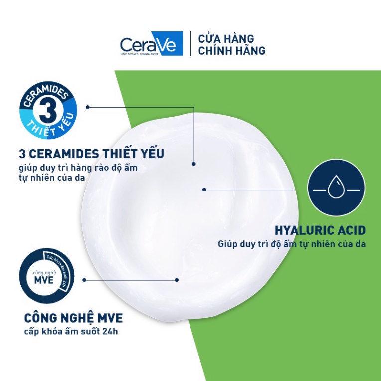 Sữa rửa mặt giúp làm sạch sâu dành cho da thường và da khô Cerave Hydrating Cleanser 473ML-263ML-88ML