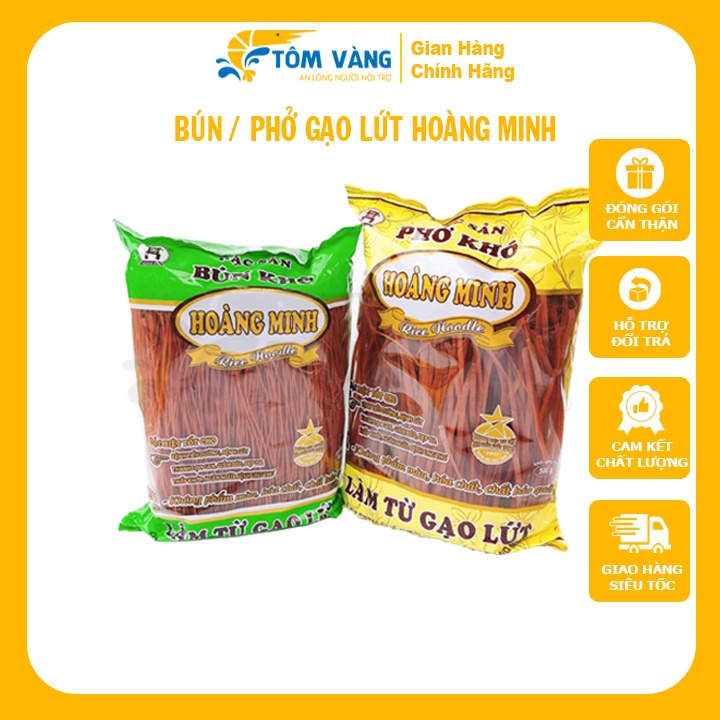 Bún / Phở Gạo Lứt Hoàng Minh - Túi 500g