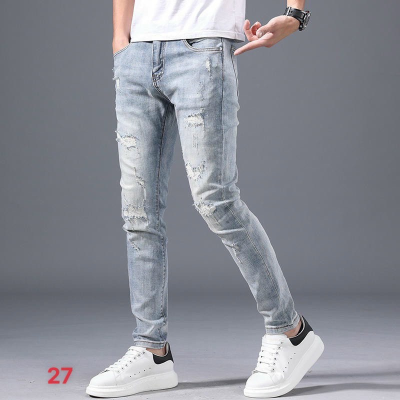 Quần jean nam rách họa tiết cao cấp hàng quảng châu chuẩn shop mẫu mới nhất Phuongnamshop dq107