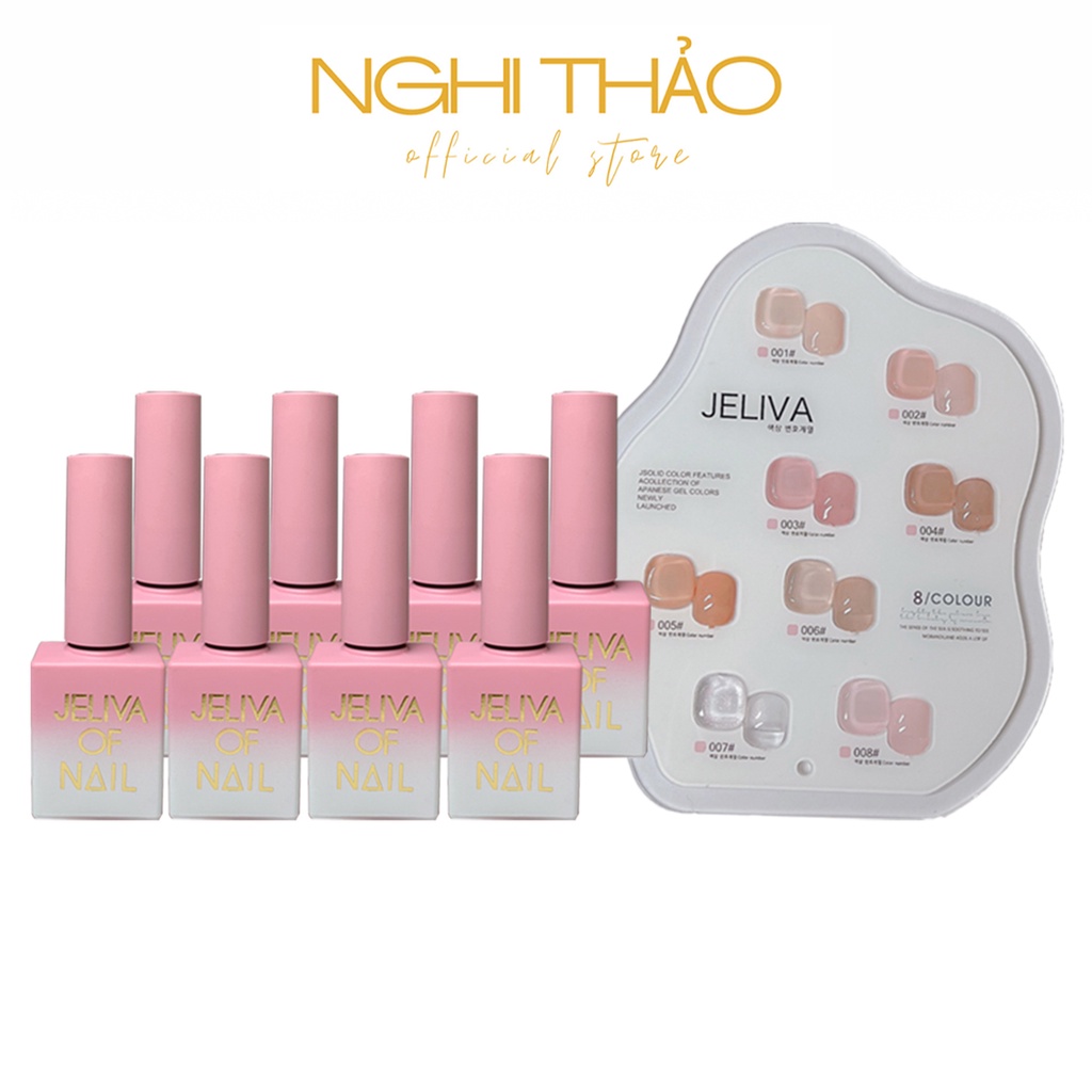 Set Sơn thạch Jeliva NGHI THẢO 8 màu