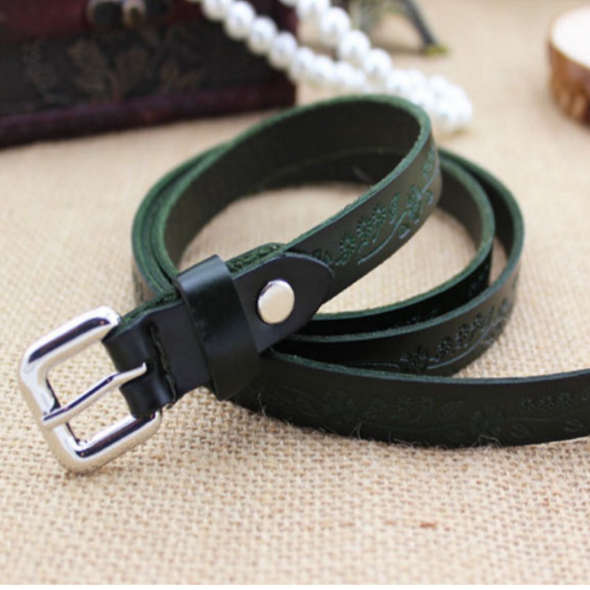 Thắt lưng nữ da thật dập họa tiết Đồ Da Thành Long 203810 Tặng 01 móc khóa hồ lô [SKM] | BigBuy360 - bigbuy360.vn