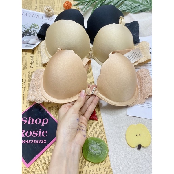 Áo ngực su Thái gài trước lưng ren mút vừa nâng ngực to tròn