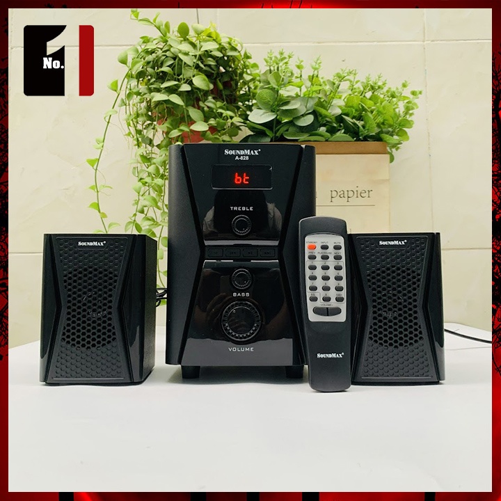 Loa Máy Tính Bluetooth Mini Để Bàn 2.1 SOUNDMAX A828 Loa Vi Tính Laptop Âm Thanh Hay Bass Lớn Có Dây