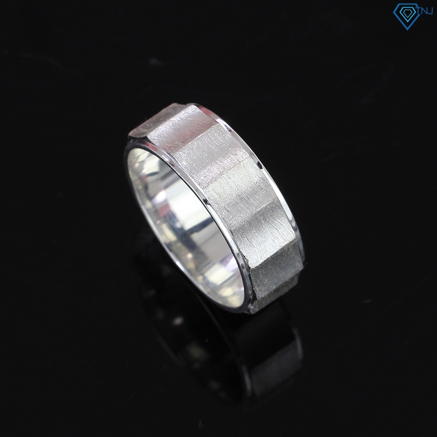 Nhẫn bạc thật nam bản vừa không đá chất cá tính NNA0223 Trang Sức TNJ