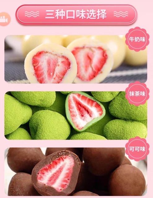 socola bọc dâu Tây sấy lạnh | BigBuy360 - bigbuy360.vn