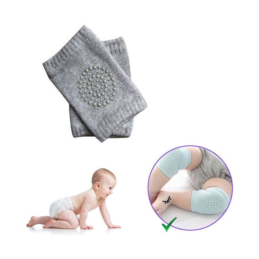 BỘ 2 BĂNG ĐỆM MINI BẢO VỆ ĐẦU GỐI AN TOÀN, CHỐNG TRƯỢT CHO BÉ KHI BÒ CHẤT LIỆU CO GIÃN, MỀM MẠI