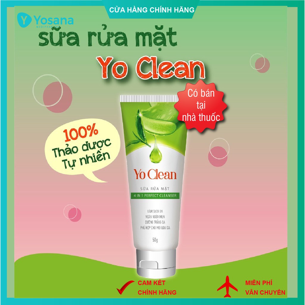 SỮA RỬA MẶT YO CLEAN 50G