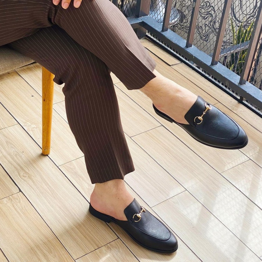Giày sục nam công sở cao cấp da bò thật bh 1 năm - Mã T24