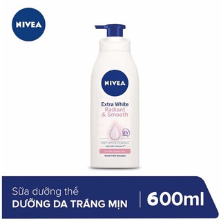 Sữa dưỡng thể Nivea 600ml Chính Hãng Thái Lan dưỡng trắng rạng rỡ mịn màng