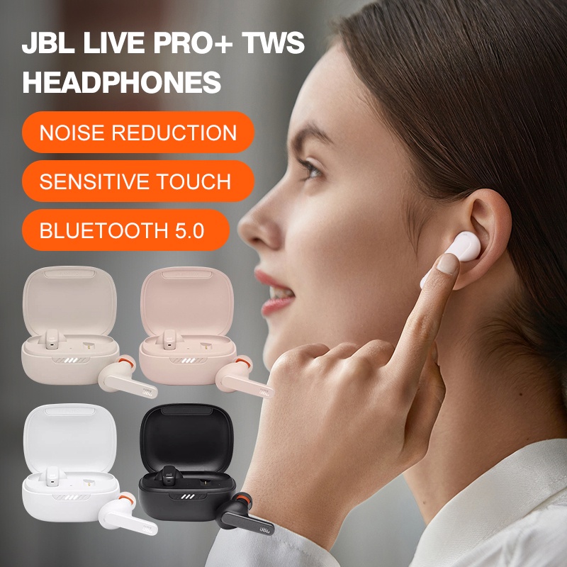 Tai nghe bluetooth không dây JBL Live+ TWS tai nghe nhét tai bản Quốc Tế đỉnh cao chống ồn cho Iphone/Android auum1